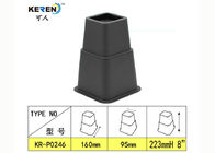 KR-P0246 διευθετήσιμες μετώπες κρεβατιών 8 ιντσών, πλαστικό μαύρο σύνολο μετωπών επίπλων 4 προμηθευτής