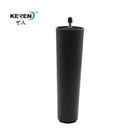 KR-P0330 δημοφιλές πλαστικό στρογγυλό μαύρο χρώμα ποδιών καναπέδων με τη βίδα 60*45*200mmH προμηθευτής
