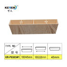 KR-P0383 τετραγωνικά πλαστικά πόδια γραφείου για το φυσικό ξύλινο χρώμα πλαισίων καναπέδων αντιολισθητικό προμηθευτής