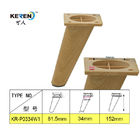 KR-P0334W1 152mm γωνίας ξύλινο χρώμα διαλυτικών χρώματος εδρών ποδιών καναπέδων αντικατάστασης πλαστικό προμηθευτής