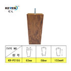 KR-P0186W3 ξύλινη αντικατάσταση ποδιών καναπέδων σιταριού πλαστική, τετραγωνικά πόδια 83*58*155mm επίπλων προμηθευτής