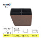 KR-P0111W ξύλινο διαλυτικό χρώματος ποδιών επίπλων σιταριού πλαστικό, όμορφα πλαστικά πόδια καναπέδων προμηθευτής