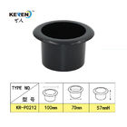 KR-P0212 2 ίντσα που δροσίζει το τοποθετημένο πλαστικό υλικό κατόχων φλυτζανιών για το Μαύρο επίπλων βαθιά προμηθευτής