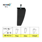 KR-P0156 τα πλαστικά πόδια γραφείου μορφής κώνων 140mm ύψος με το μπουλόνι βιδών εύκολο εγκαθιστούν προμηθευτής