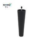 KR-P0297 μαύρη πλαστική αντικατάσταση ποδιών καναπέδων 200mm ύψος με το μπουλόνι κανένας θορυβώδης προμηθευτής