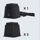 5V συνεχές ρεύμα USB 12A 125V μετώπη 3 μαύρη διευθετήσιμη ανελκυστήρων κρεβατιών ίντσας προμηθευτής