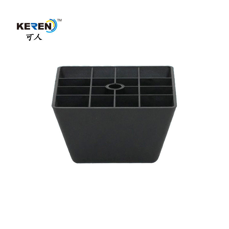 KR-P0169 μαύρα τετραγωνικά πλαστικά πόδια επίπλων για την υψηλή αντίσταση διάβρωσης γραφείου προμηθευτής