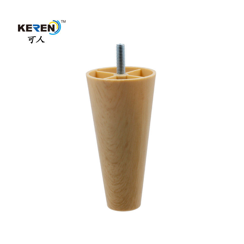 KR-P0403 πλαστικά πόδια επίπλων 4,7 ιντσών, ξύλινα αξιόπιστα εκλεπτυμένα πόδια γραφείου Oka προμηθευτής
